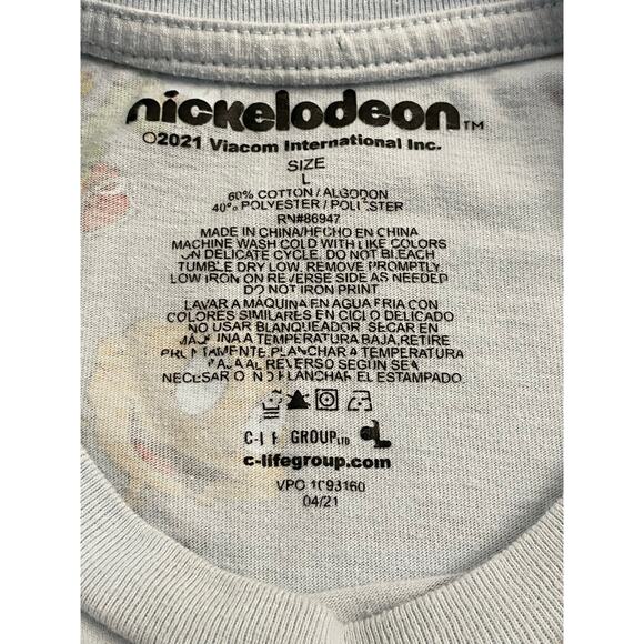 Rugrats Nickelodeon cropped short sleeve tee Large, 90's Y2K Era - Picture 2 of 9
